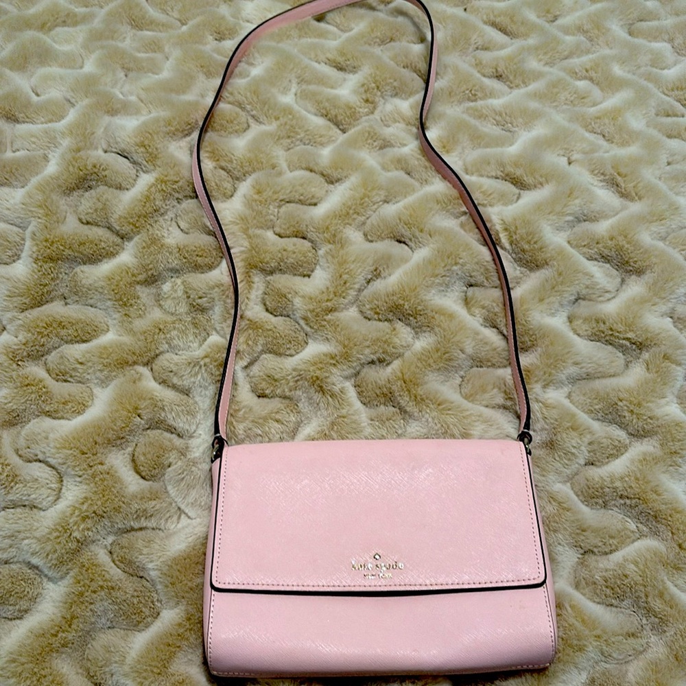 Kate Spade light pink crossbody purse